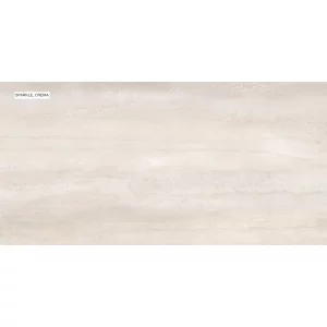 GRESIE SPARKLE CREMA - 60X120 cm, porțelanată lucioasă , rectificata, crem deschis cu efect subtil perlat, finisaj elegant, ideală pentru interior și pereți.