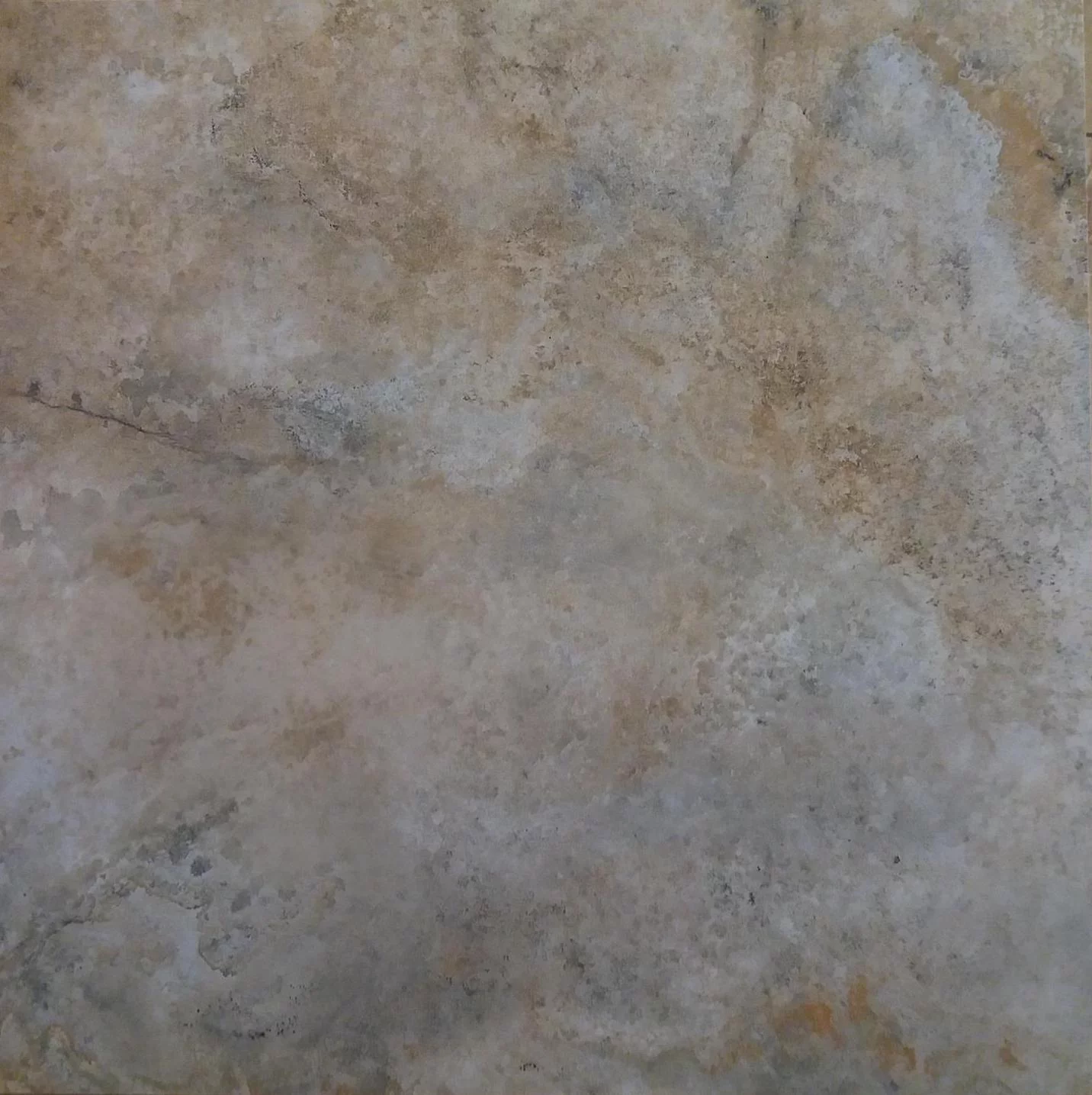 GRESIE VENTANO - 60X60 cm, porțelanată, lucioasă, în nuanțe de gri, bej și accente ruginii, design unic realizat prin imprimare digitală, ideală pentru interioare elegante.