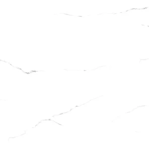GRESIE EAGLE WHITE - 60X60 cm, portelanată, glazurată, rectificata, lucioasă, alb marmorat cu fine venaturi gri, ideală pentru interioare elegante.