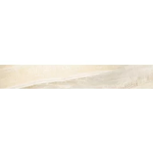 CONTRATREAPTA GRESIE OMEGA GREEN - 17X120 cm, portelanata, glazurata, lucioasa, rectificata, interior si exterior, design random, aspect de marmura Onyx in tonuri de bej, crem si gri perlat.