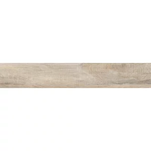 GRESIE AUTUMN BEIGE - 20X120 cm, porțelanată, rectificata, mata, efect lemn bej natur, ideală pentru interior și exterior.