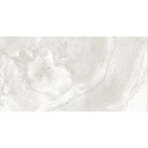 GRESIE ALABASTRINO BIANCO GRANDE - 60X120 cm, porțelanata, rectificata, suprafata mată, structurată (punch rustic), cu aspect elegant de piatră naturală albă, ideală pentru interior și exterior.