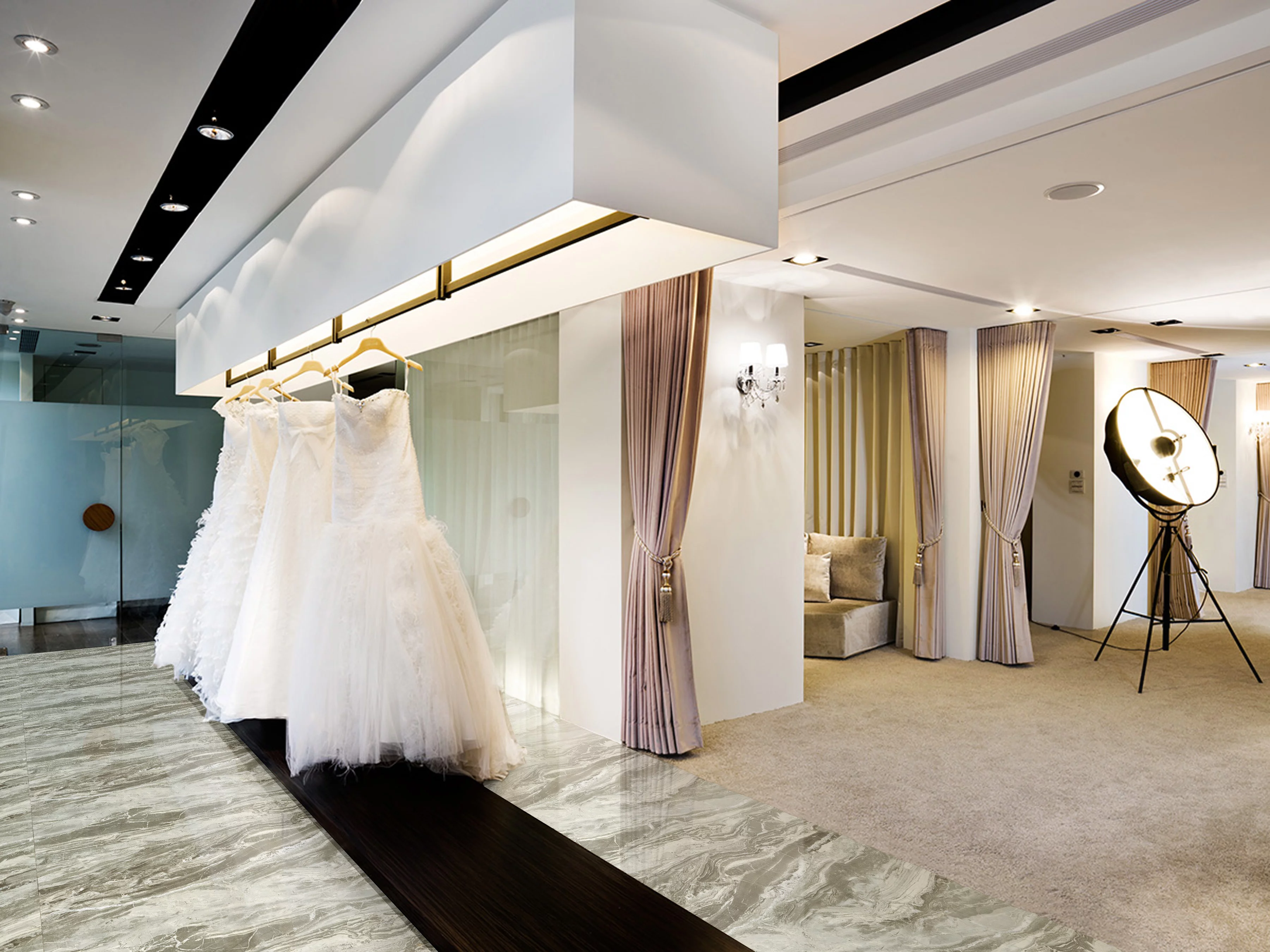 GRESIE exterior, SLIM 4.8MM TERRA STONE PST16, 60X120, portelanata, aspect piatra naturala, gri si bej, lucioasa, rectificata