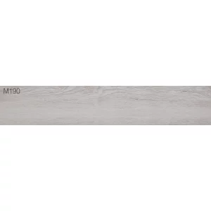 GRESIE M190 - 15X80 cm, porțelanată, lamele tip parchet, suprafata mată, cu aspect natural de lemn in nuante de gri, potrivită pentru placari interioare si exterioare.