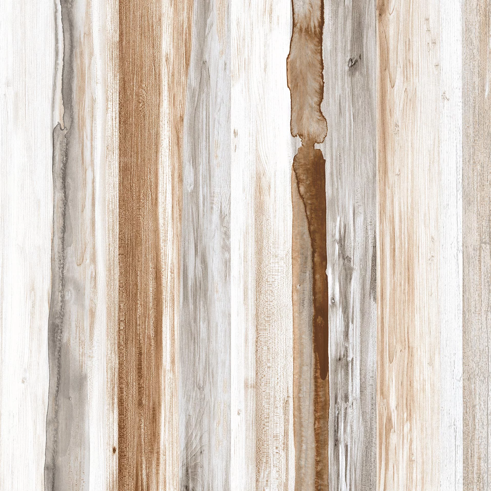 GRESIE OLFUS WOOD WHITE - 60X60 cm, porțelanată, lucioasă, model imitatie lemn alb cu nuanțe naturale de bej și gri, rectificată, ideală pentru interioare elegante și moderne.