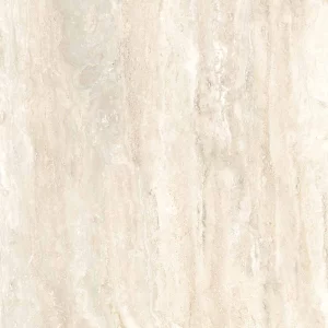 GRESIE MILANO CREMA - 80X80 cm, porțelanată, lucioasă, rectificată, aspect de travertin natural în nuanțe calde de crem-bej deschis, ideală pentru interioare luminoase și moderne.