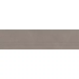 TREAPTA GRESIE ETERNITY ASH GRANDE - 29.5X120 cm, portelanata, glazurata, rectificata, în nuanță elegantă de gri cenușiu uniform, finisaj mat și corp colorat in masa, ideală pentru scări moderne, interioare sau exterioare.