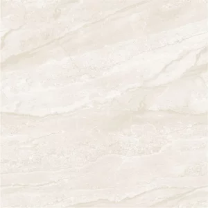 GRESIE CL-1052 SOLUBLE SALT - 60X60 cm, portelanată, rectificata, în nuanțe de bej deschis cu vene fine, aspect de piatră naturală lucioasă, ideală pentru spații elegante și luminoase.
