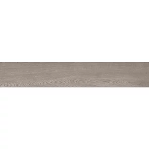 GRESIE PP-1006 - 19.5X120 cm, porțelanată tip parchet, în nuanțe de maro taupe cu aspect natural de lemn, finisaj lucios, ideală pentru interioare elegante.