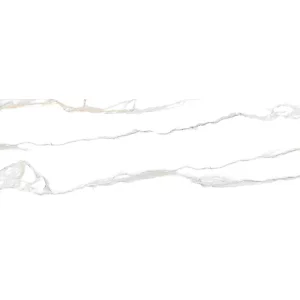BLAT DIN GRESIE IMPERIAL WHITE - 80X240 cm, portelanat, glazurat, rectificat, finisaj lucios, cu design marmorat elegant in nuante de alb cu venaturi gri si bej, ideal pentru amenajări interioare premium.