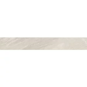 CONTRATREAPTA GRESIE BONITA LIGHT - 17X120 cm, portelanata, glazurata, rectificata, în nuanțe deschise de bej-gri cu design natural și finisaj lucios discret, ideală pentru scări interioare și exterioare.