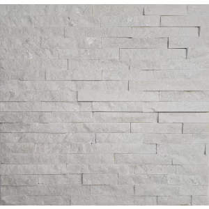 PIATRA NATURALA ZT003 - 15X60 cm, cu finisaj rustic și nuanțe naturale de alb cu cristale stralucitoare. Ideală pentru placări interioare și exterioare. 
