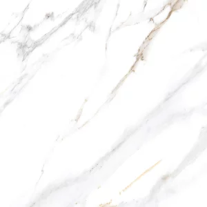GRESIE PEARL FLOWERS 901 LT FLOOR - 30X30 cm, ceramica glazurată, mată, rectificata, cu design marmorat alb, ideală pentru spații interioare elegante și luminoase.