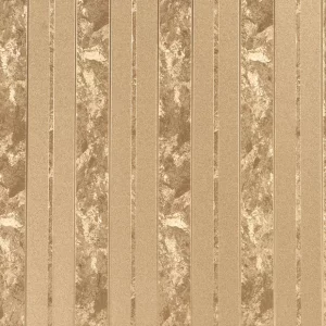 Tapet GOLD OPULENCE G1-914-01 – 53x1000 cm (5.3 m²/ rola), PVC, lavabil, stil modern cu influente clasice, finisaj satinat, design cu benzi verticale aurii și efect de piatră naturala.