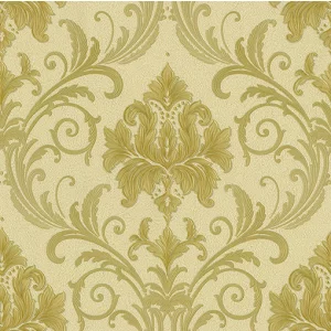 Tapet MAINZ GK 88360 – 53x1000 cm (5.3 m²/ rola), PVC, lavabil, model damasc auriu, design clasic și rafinat, perfect pentru decoruri elegante.