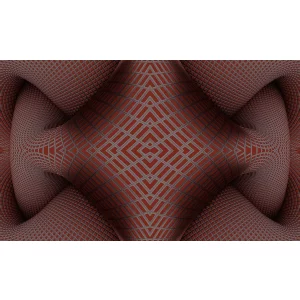 Tapet 5D FASHION GK 855411 – 106x1000 cm (10.6 m²/ rola), PVC, lavabil, efect optic futurist, design abstract cu profunzime 5D spectaculoasă, în tonuri de roșu și gri, ideal pentru spații moderne. 