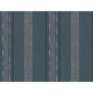 Tapet ROCK CRYSTAL NVJ306106 – 70x1000 cm (7 m² / rolă), hartie, model modern elegant cu dungi verticale în tonuri de albastru închis și accente metalice.