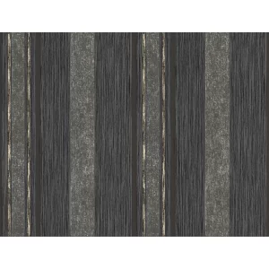 Tapet ROCK CRYSTAL NVJ306101 – 70x1000 cm (7 m²/ rolă), hartie, model modern cu dungi verticale în tonuri de gri, negru și accente metalizate. 