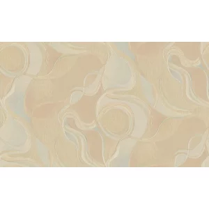 Tapet ROYAL 90704 – 106x1000 cm (10.6 m² /rola), PVC, lavabil, cu model abstract pastel în nuanțe calde de bej, crem și accente pastel, ideal pentru decoruri moderne și luminoase.