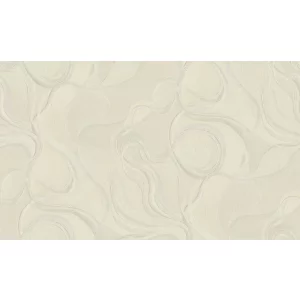 TAPET PVC ROYAL 90707 - 106X1000 cm (10.6mp/rola), în nuanțe delicate de crem și bej deschis, cu model abstract ondulat și textură ușor sidefată. Finisaj mat-satinat, ideal pentru decoruri elegante și luminoase.