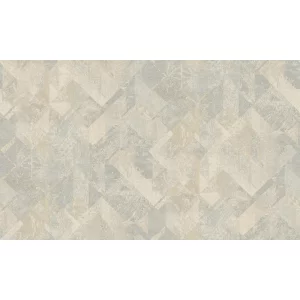 TAPET PVC ROYAL 94052 - 106X1000 cm (10.6 m²/ rolă), PVC, lavabil, model modern elegant, cu design geometric în tonuri neutre de bej și gri.
