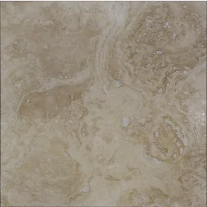 TRAVERTIN LIGHT MEDIUM CROSS CUT - 61X61X1.2 cm, finisaj mat (honed) și chituit, cu texturi dinamice și un joc natural de nuanțe crem-bej deschis, ideală pentru interioare moderne și elegante.
