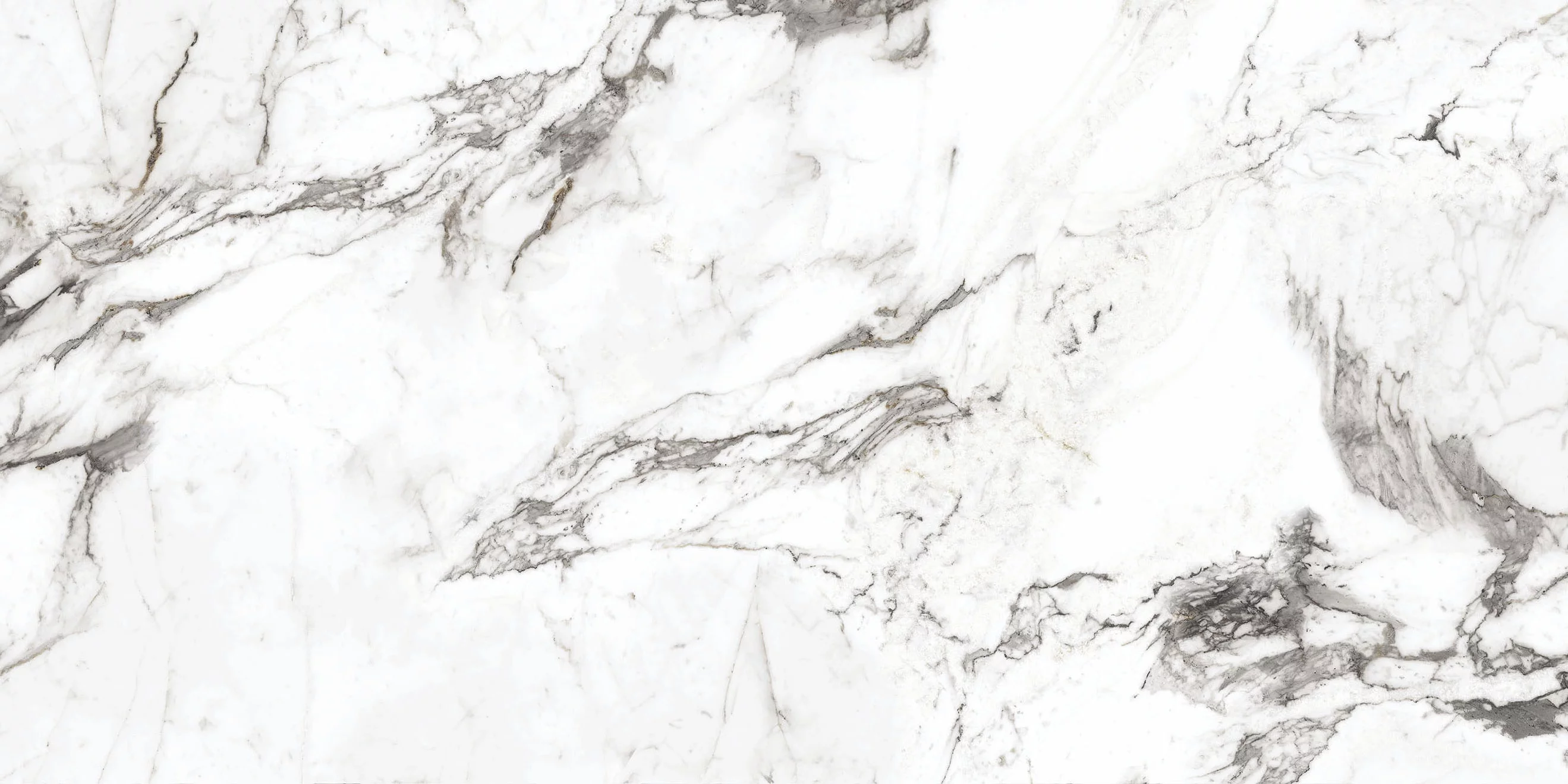 GRESIE CALACATA GOLD NATURAL 60x120 cm, porțelanată glazurată, aspect marmură albă cu venaturi gri, finisaj lucios, elegantă și rezistentă, ideală interior exterior și încălzire în pardoseală