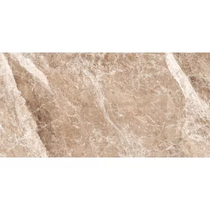 GRESIE PARNASSUS BROWN MT - 30X60 cm, porțelanată, în nuanțe de maro natural cu vene albe fine, aspect de piatră naturală mată, potrivită pentru interior și exterior.