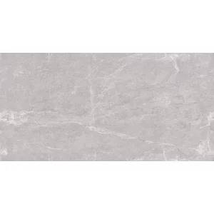 GRESIE ENDLESS ESPARDA GRAY - 80X160 cm, porțelanată, lucioasă, nuanță gri deschis cu nervuri albe fine, model endless cu continuitate. Ideală pentru interioare moderne, cu finisaj elegant și rezistență superioară.