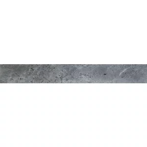 CONTRATREAPTA MARMURA ROYAL GREY - 17X130X2 cm, culoare gri închis, finisaj lucios, polisat, ideală pentru scări elegante cu finisaj premium.