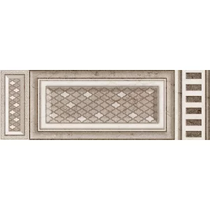 Faianta interior, 25X75 cm, ARGON ROYAL HL, aspect piatra naturala, crem cu model maro, lucioasa, rectificata