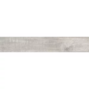 GRESIE CALDERA WHITE - 20X120 cm, porțelanată, rectificată, glazurată, finisaj mat cu carving, aspect lemn alb-gri deschis, random, pentru interior si exterior.