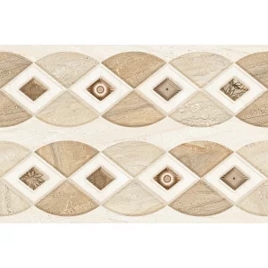 FAIANTA INFINITY ACC1827 HL1 - 30X45 cm, ceramica glazurata, rectificata, suprafata lucioasa, accente decorative cu model geometric.