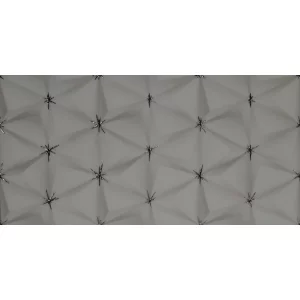 PLACA DECOR FAIANTA FC-36BG461-1 - 30X60 cm, porțelanată, glazurata, rectificata, lucioasă cu efect 3D subtil și detalii aurii elegante, perfectă pentru spații moderne și rafinate.