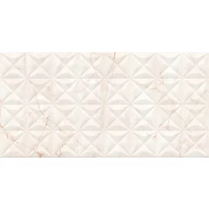 FAIANTA CREA DECOR 1 LUSTER - 40X80 cm, ceramica glazurata, rectificata, design geometric elegant cu efect marmorat și accente lucioase, stil modern și rafinat pentru pereți interiori.