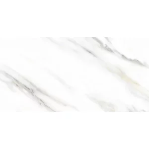 FAIANTA WHITE MARBLE T6042A - 30X60 cm, ceramica glazurata, rectificata, lucioasă, aspect de marmură alba clasică, ideală pentru interioare elegante și luminoase.