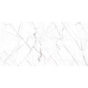 FAIANTA ITALIANO WHITE - 30X60 cm, ceramica glazurată, mată, rectificată, cu aspect de marmură albă și vinișoare gri-bej, pentru interior.