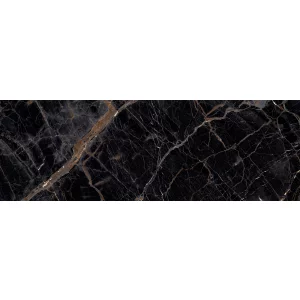 GRESIE ESTEDRA BLACK - 60X180 cm, porțelanată, negru lucios high glossy, rectificat, interior, elegantă și modernă.