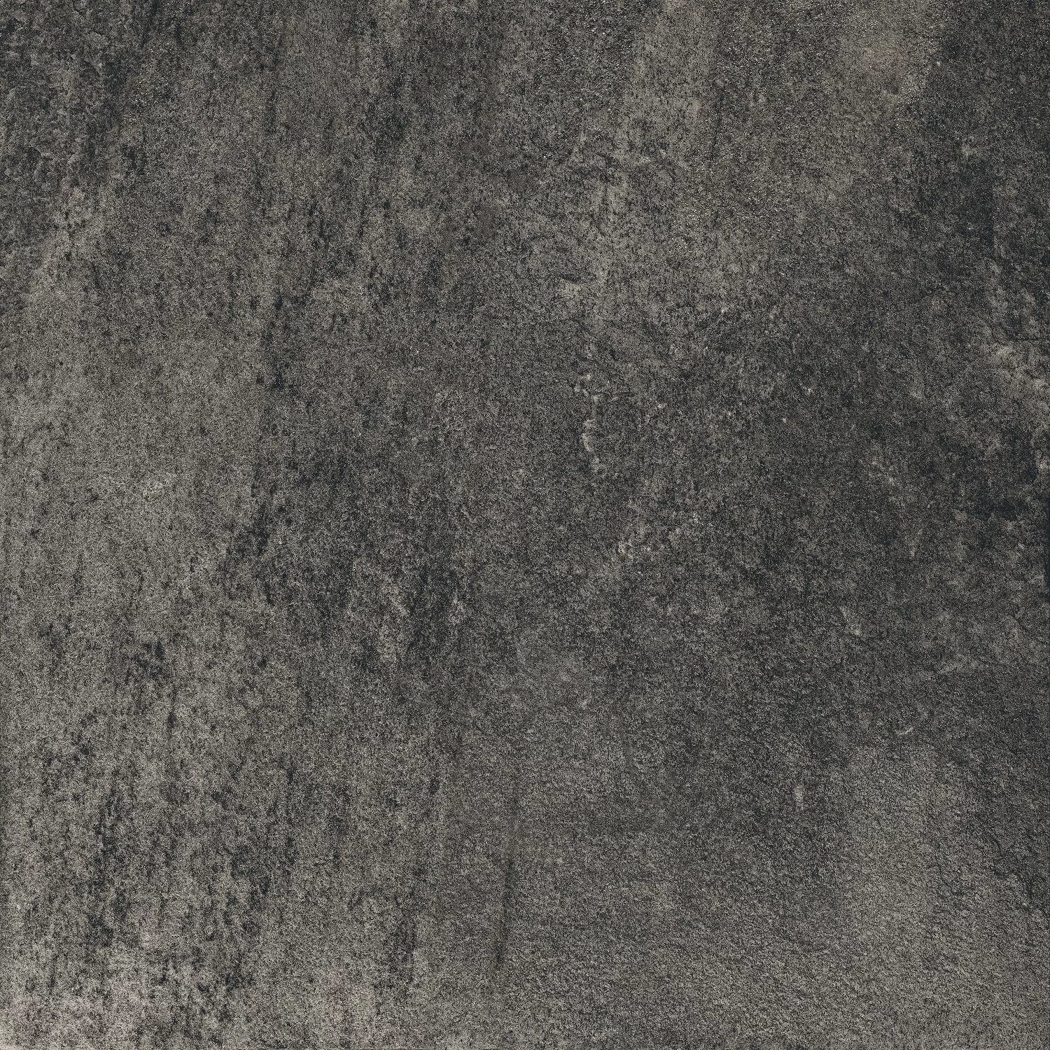 GRESIE MULTISTONE ANTRACITA - 60X60 cm, porțelanată, finisaj mat, nuanțe negre, rectificată, potrivită pentru interior și exterior.