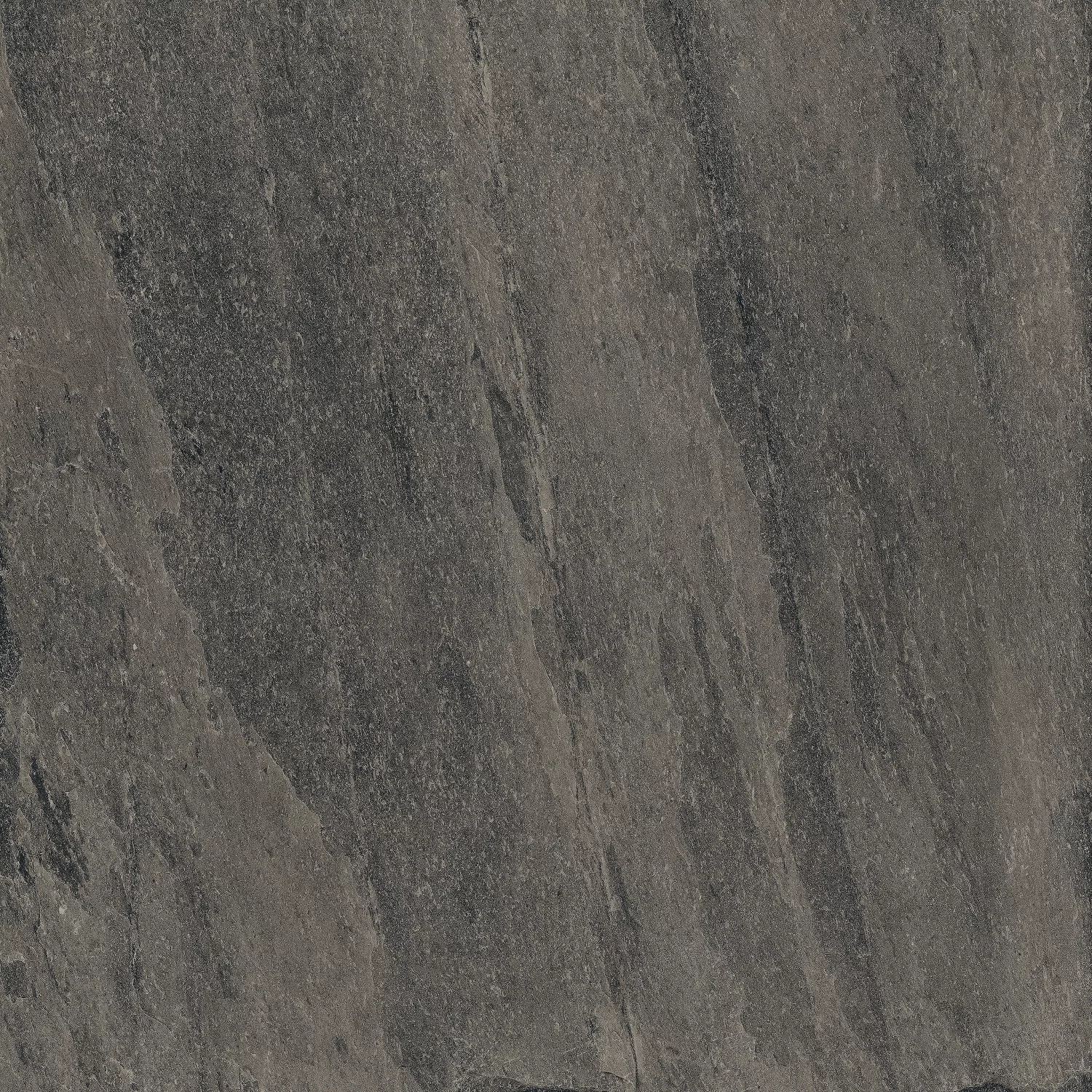 GRESIE MULTISTONE ANTRACITA - 60X60 cm, porțelanată, finisaj mat, nuanțe negre, rectificată, potrivită pentru interior și exterior.