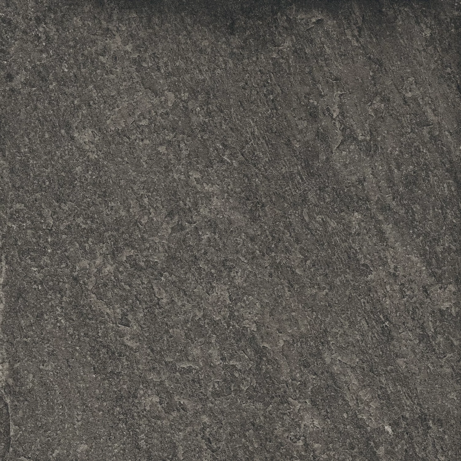 GRESIE MULTISTONE ANTRACITA - 60X60 cm, porțelanată, finisaj mat, nuanțe negre, rectificată, potrivită pentru interior și exterior.