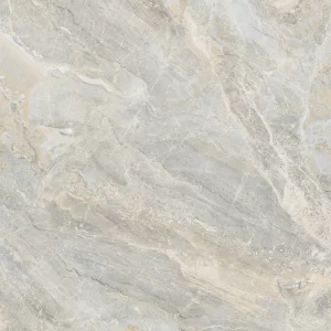 GRESIE SPARK CREMA - 60X60 cm, porțelanată, finisaj lucios, nuanțe gri cu crem, rectificată, potrivită pentru interior și exterior.