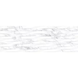 FAIANTA 38035-HL1(L) COCONUT - 25X75 cm, ceramica glazurată, rectificată, cu model în relief, finisaj mat cu efecte lucioase (luster), recomandată pentru placarea pereților interiori.