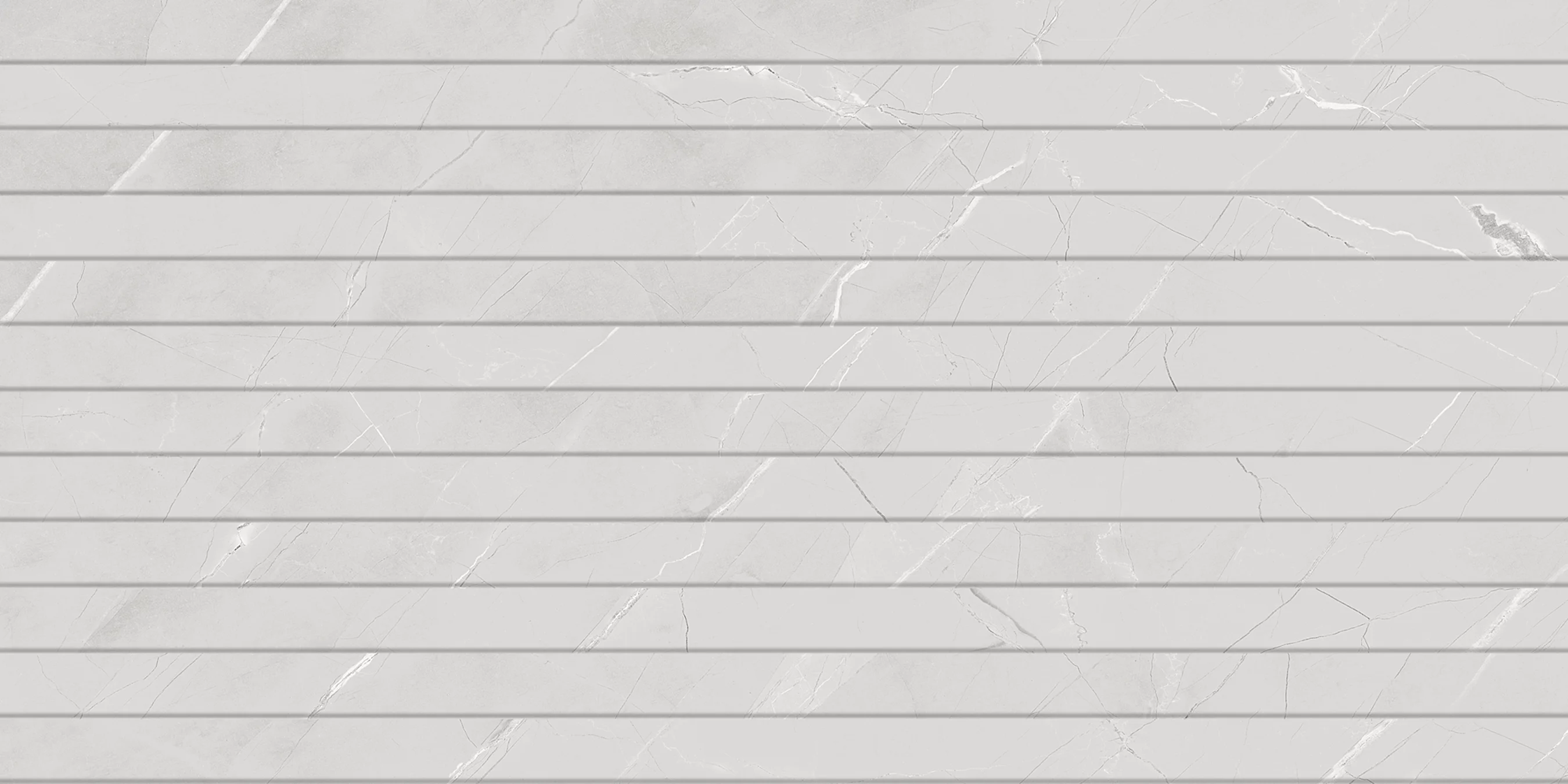 FAIANTA AVIATION 35156-HL2 - 30X60 cm, ceramica glazurata, rectificata, pentru interior, finisaj mat cu efect luster, aspect de marmura naturala gri cu insertii albe si detalii liniare paralele.