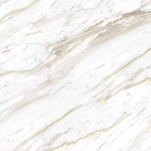 GRESIE GS ATLANTA WHITE - 60X120 cm, porțelanată, rectificata, finisaj lucios cu efect gold carving, alb elegant, ideală pentru interioare sofisticate.