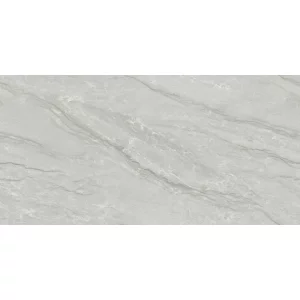 GRESIE MARBELLA GREY - 60X120 cm, porțelanată, glazurata, rectificata, lucioasă, cu aspect sofisticat de marmură gri cu vene fine și dinamice gri si albe, ideală pentru interior și exterior, compatibilă cu încălzirea în pardoseală.