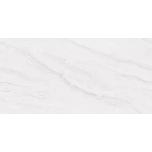 GRESIE MARBELLA ALMOND - 60X120 cm, porțelanată, finisaj lucios, aspect de marmura in nuanțe elegante de gri, ideală pentru interioare moderne și rafinate.
