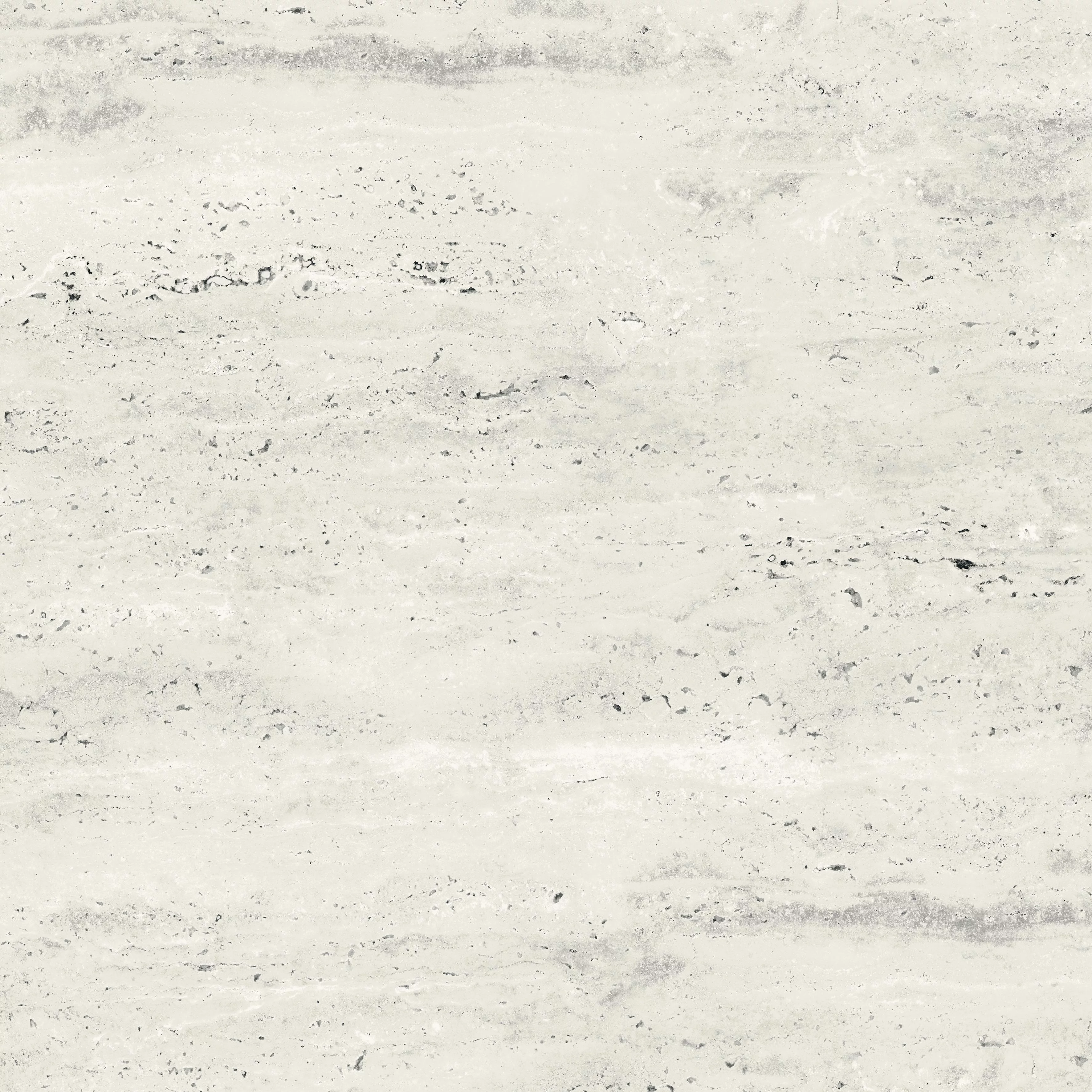 GRESIE 12146 SALVADOR BIANCO CARVING - 60X60 cm, porțelanată, finisaj semi-mat carving, aspect de travertin in nuante de alb-gri cu texturi naturale, ideală pentru interioare moderne.