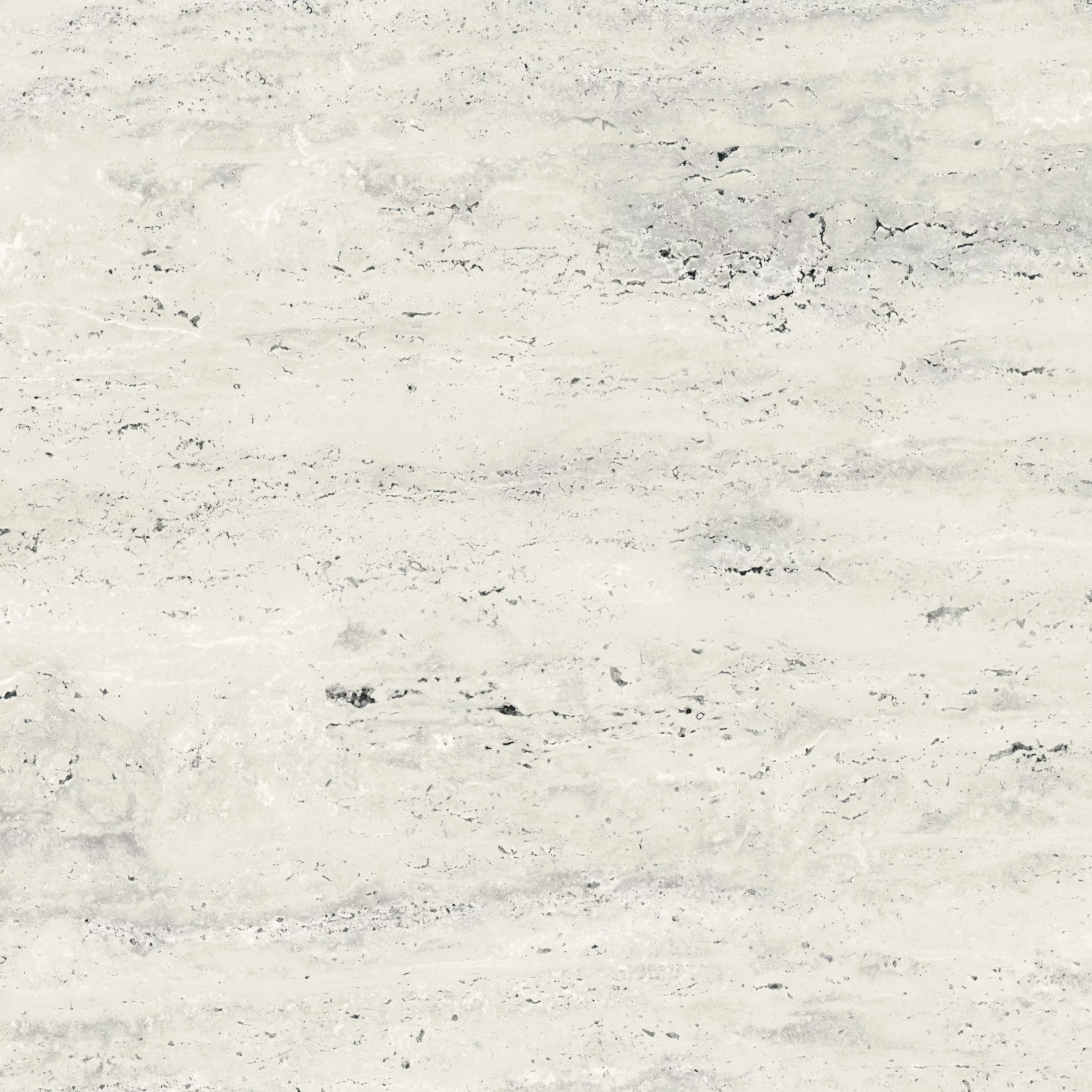 GRESIE 12146 SALVADOR BIANCO CARVING - 60X60 cm, porțelanată, finisaj semi-mat carving, aspect de travertin in nuante de alb-gri cu texturi naturale, ideală pentru interioare moderne.