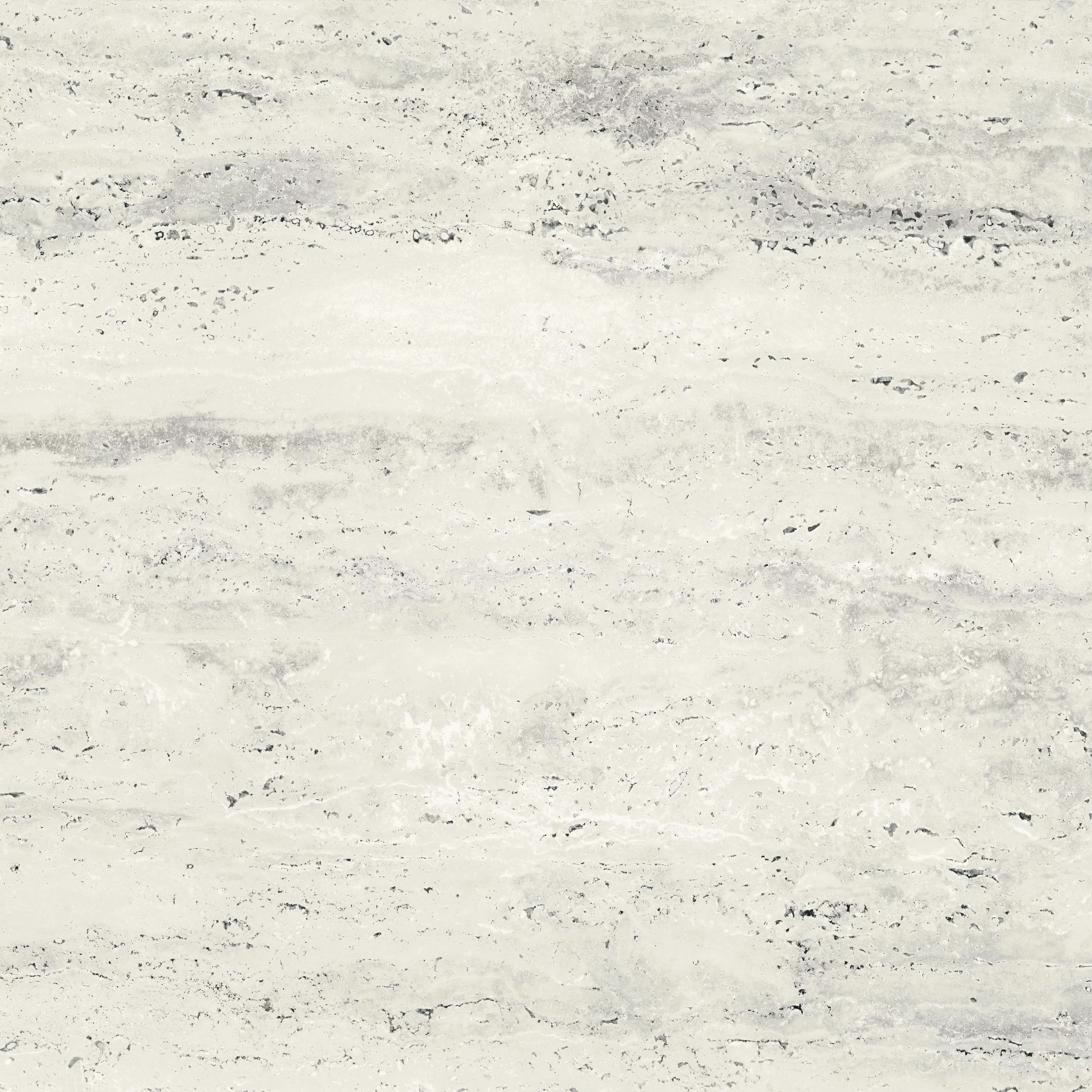 GRESIE 12146 SALVADOR BIANCO CARVING - 60X60 cm, porțelanată, finisaj semi-mat carving, aspect de travertin in nuante de alb-gri cu texturi naturale, ideală pentru interioare moderne.